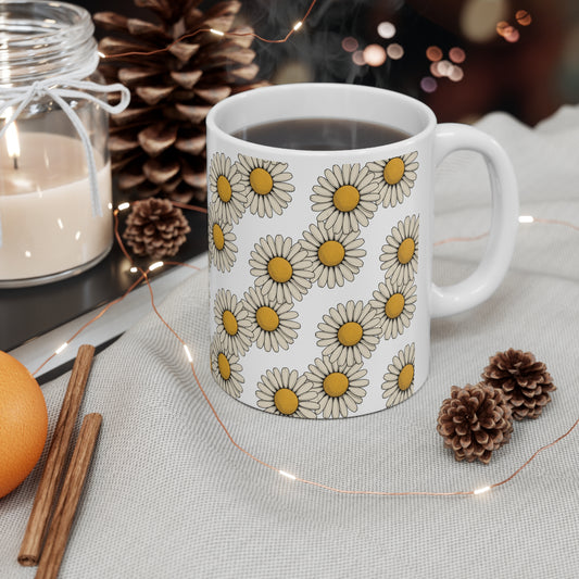 White Ceramic Mug 11oz - Perfect for Hot Beverages and Gifts