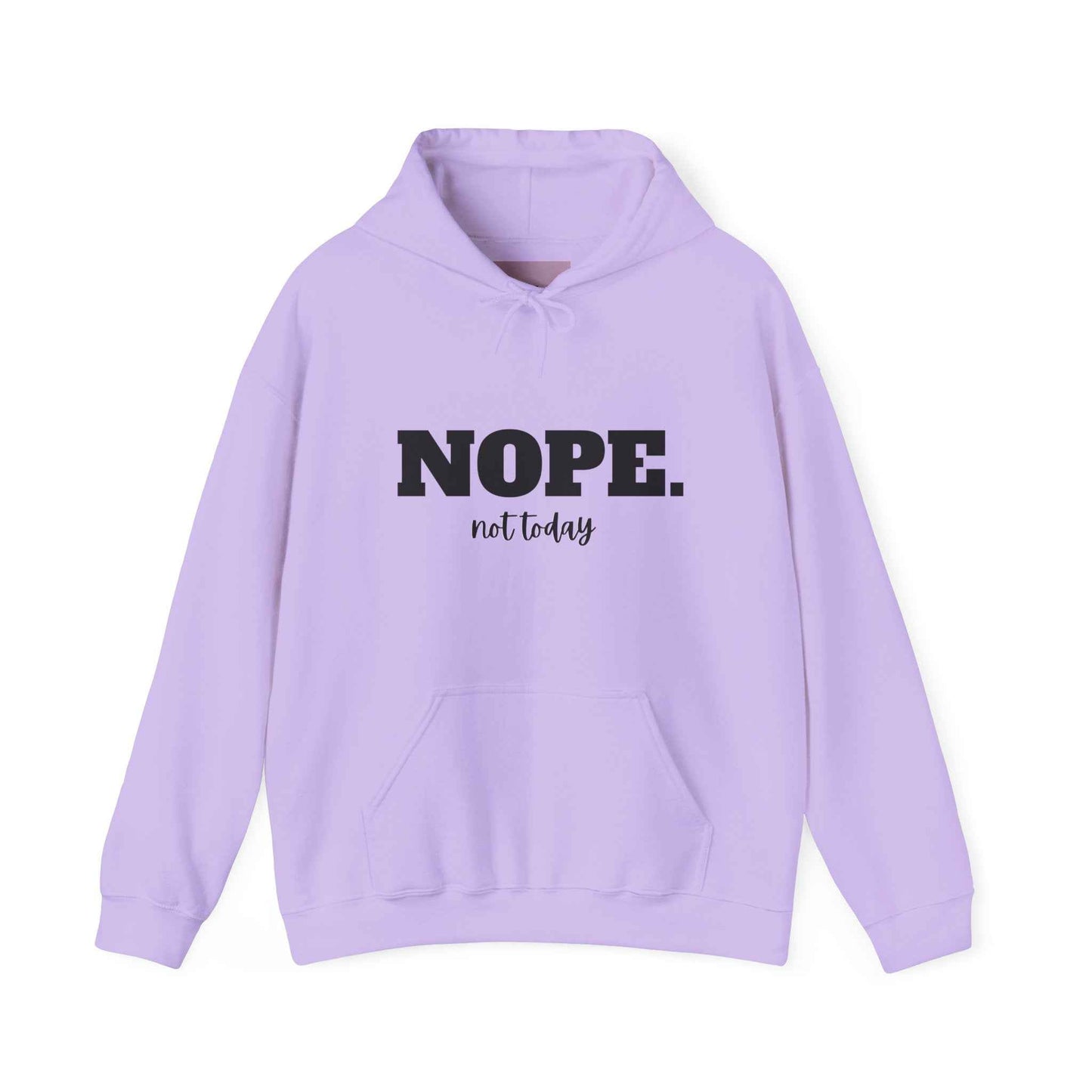 Nope Not Today Hoodie, Funny Introvert Sweatshirt, Sarcastic Gift, Cozy Pullover with Humorous Saying, Nope Varsity Aesthetic Sweatshirt - G-NIA BOUTIQUE