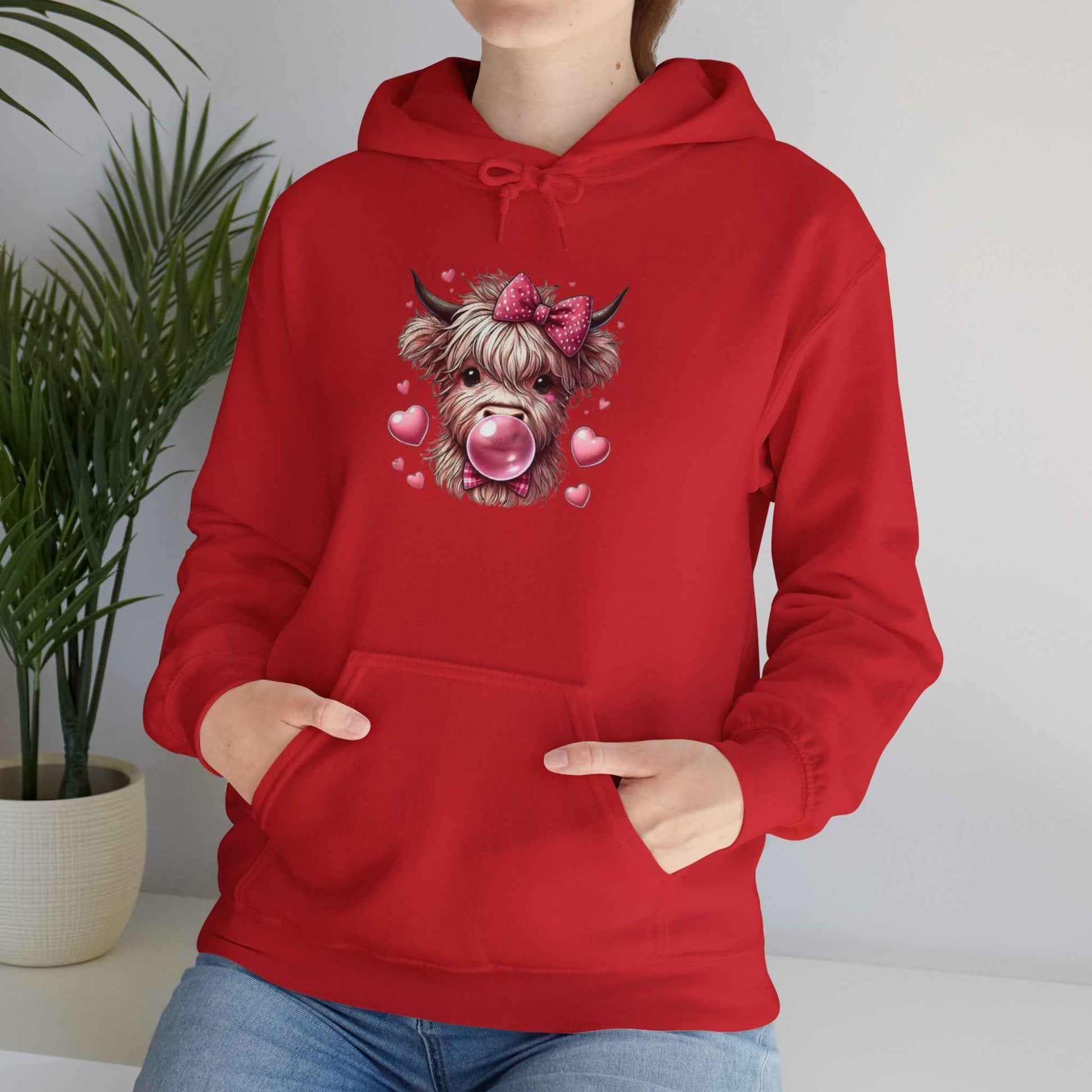 Highland Cow Hoodie - Cute Cow Print Pullover, Funny Animal Gift for Her, Cozy Sweatshirt for Wildlife Lovers - G-NIA BOUTIQUE