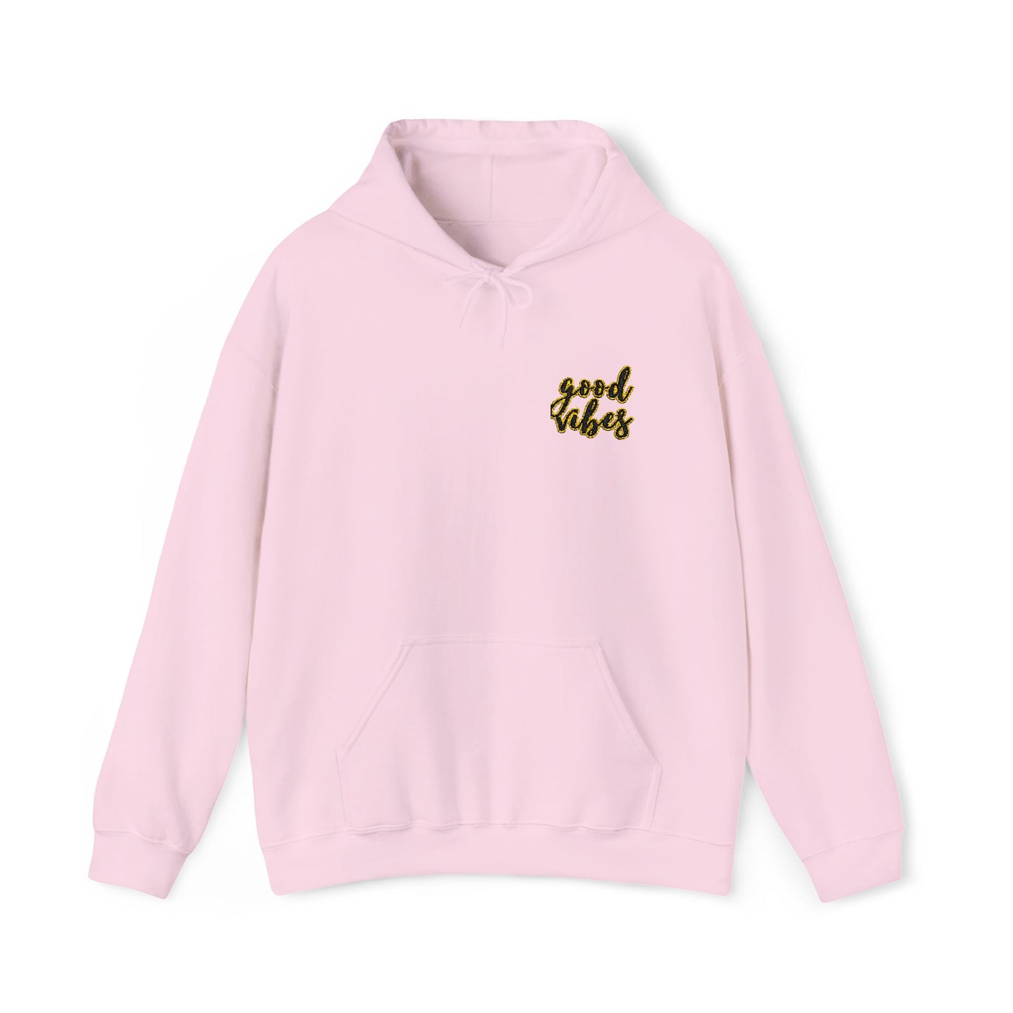 Good Vibes Hoodie | Positive Energy Embroidered Heavy Blend Unicorn Sweatshirt