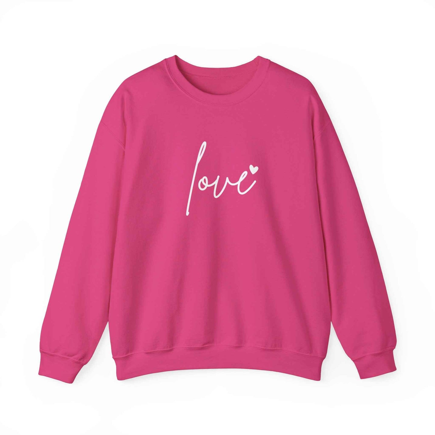 Valentine's Day Sweatshirt - Cozy Heart Print Unisex Pullover for Couples - G-NIA BOUTIQUE