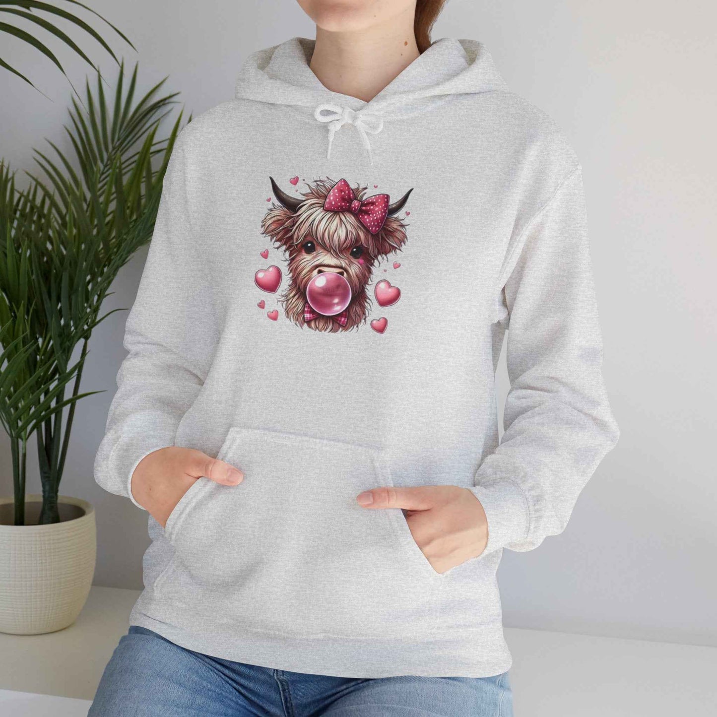 Highland Cow Hoodie - Cute Cow Print Pullover, Funny Animal Gift for Her, Cozy Sweatshirt for Wildlife Lovers - G-NIA BOUTIQUE