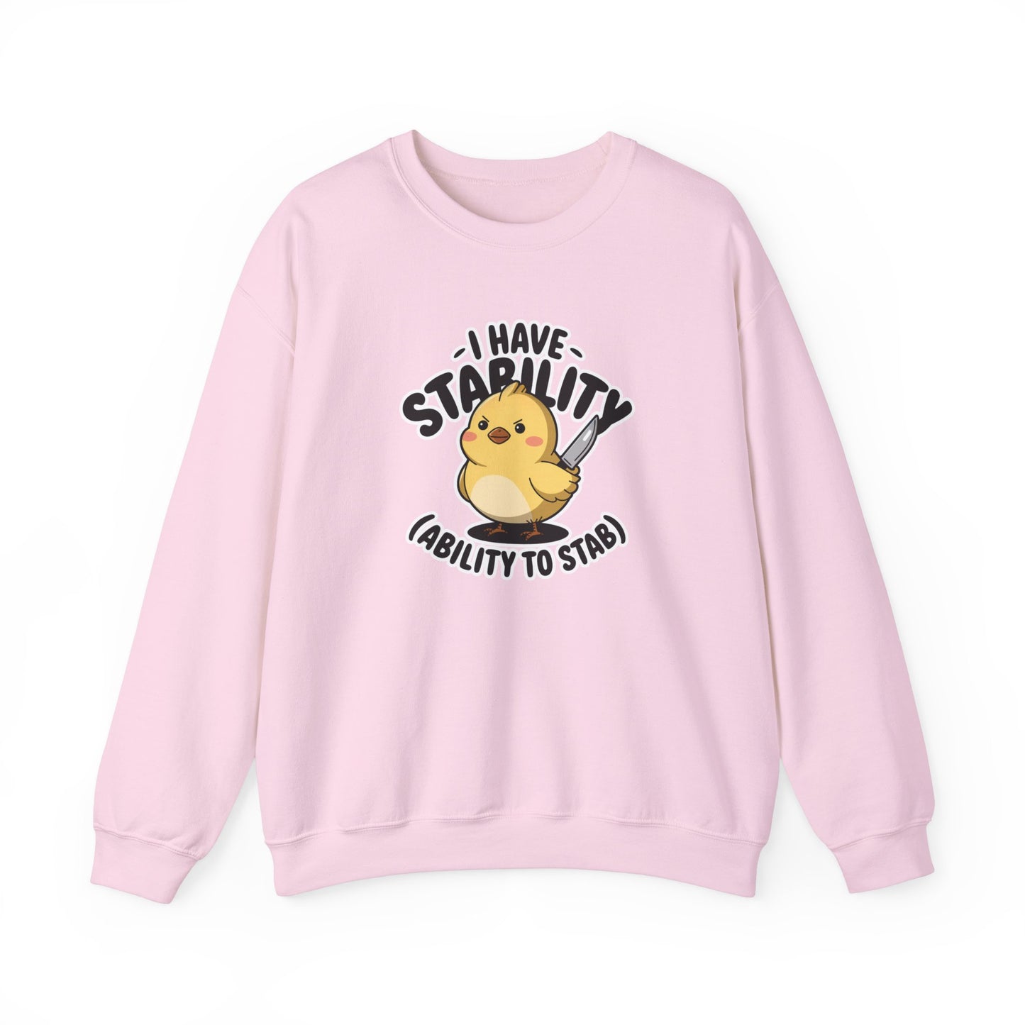 Stability Ability Stab Sweatshirt - Funny Unisex Duck Gift Shirt