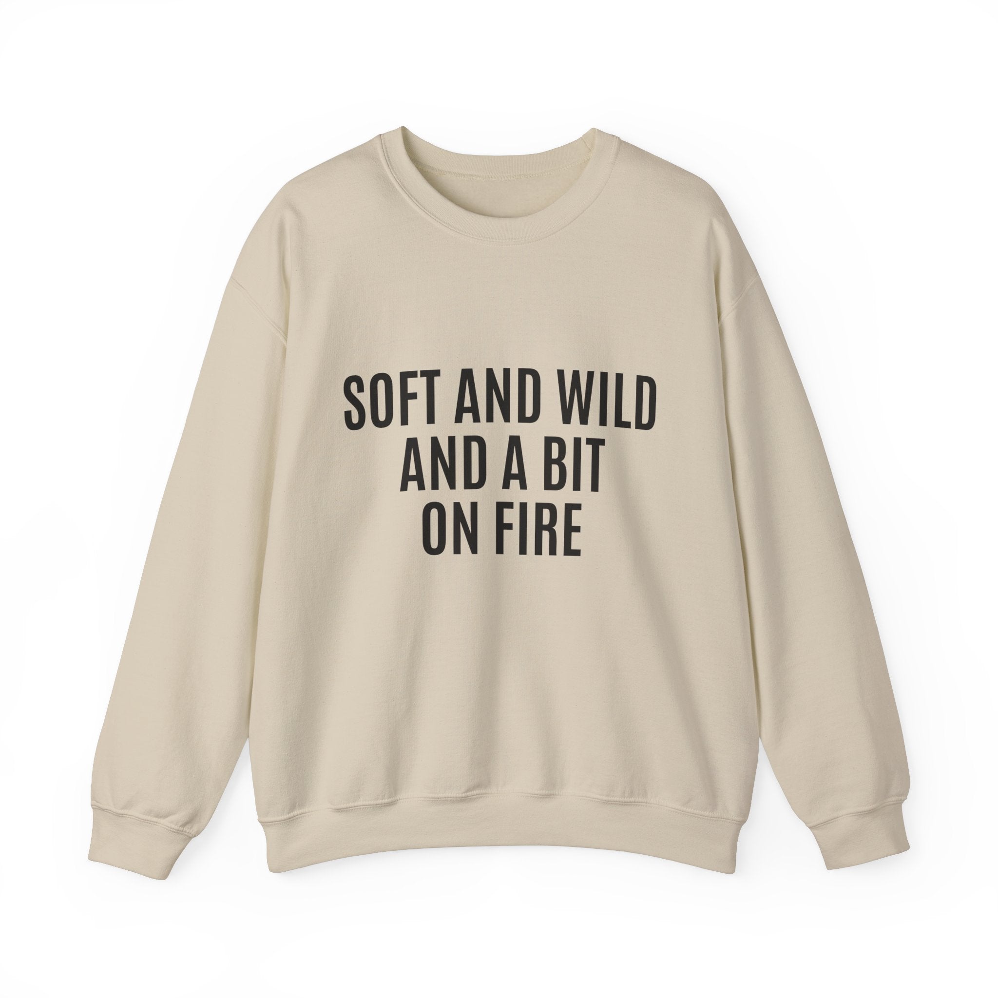 Soft and Wild Sweatshirt – Cozy & Bold Statement Unisex Heavy Blend™ Crewneck Sweatshirt - G-NIA BOUTIQUE