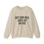 Soft and Wild Sweatshirt – Cozy & Bold Statement Unisex Heavy Blend™ Crewneck Sweatshirt - G-NIA BOUTIQUE