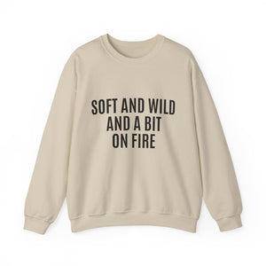 Soft and Wild Sweatshirt – Cozy & Bold Statement Unisex Heavy Blend™ Crewneck Sweatshirt - G-NIA BOUTIQUE