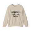 Soft and Wild Sweatshirt – Cozy & Bold Statement Unisex Heavy Blend™ Crewneck Sweatshirt - G-NIA BOUTIQUE