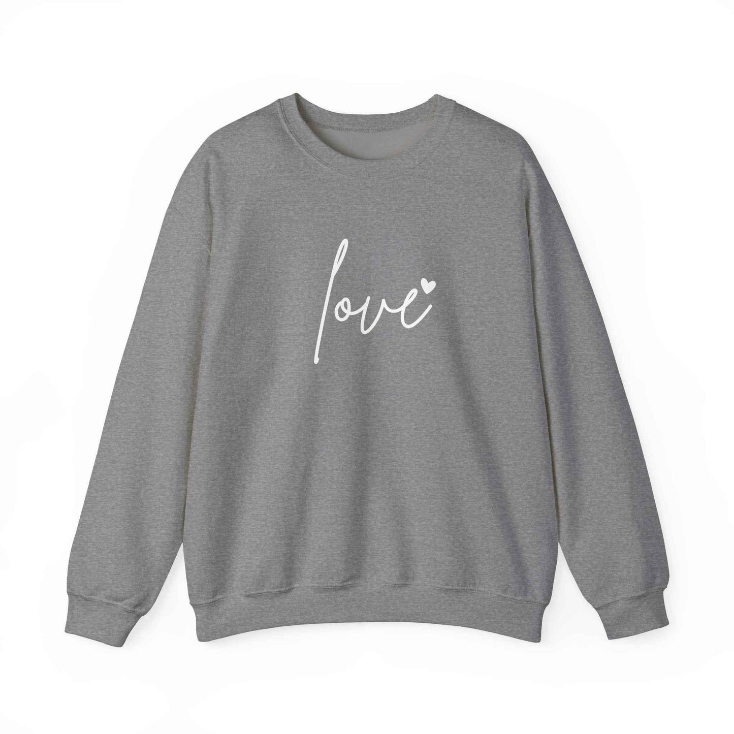 Valentine's Day Sweatshirt - Cozy Heart Print Unisex Pullover for Couples - G-NIA BOUTIQUE