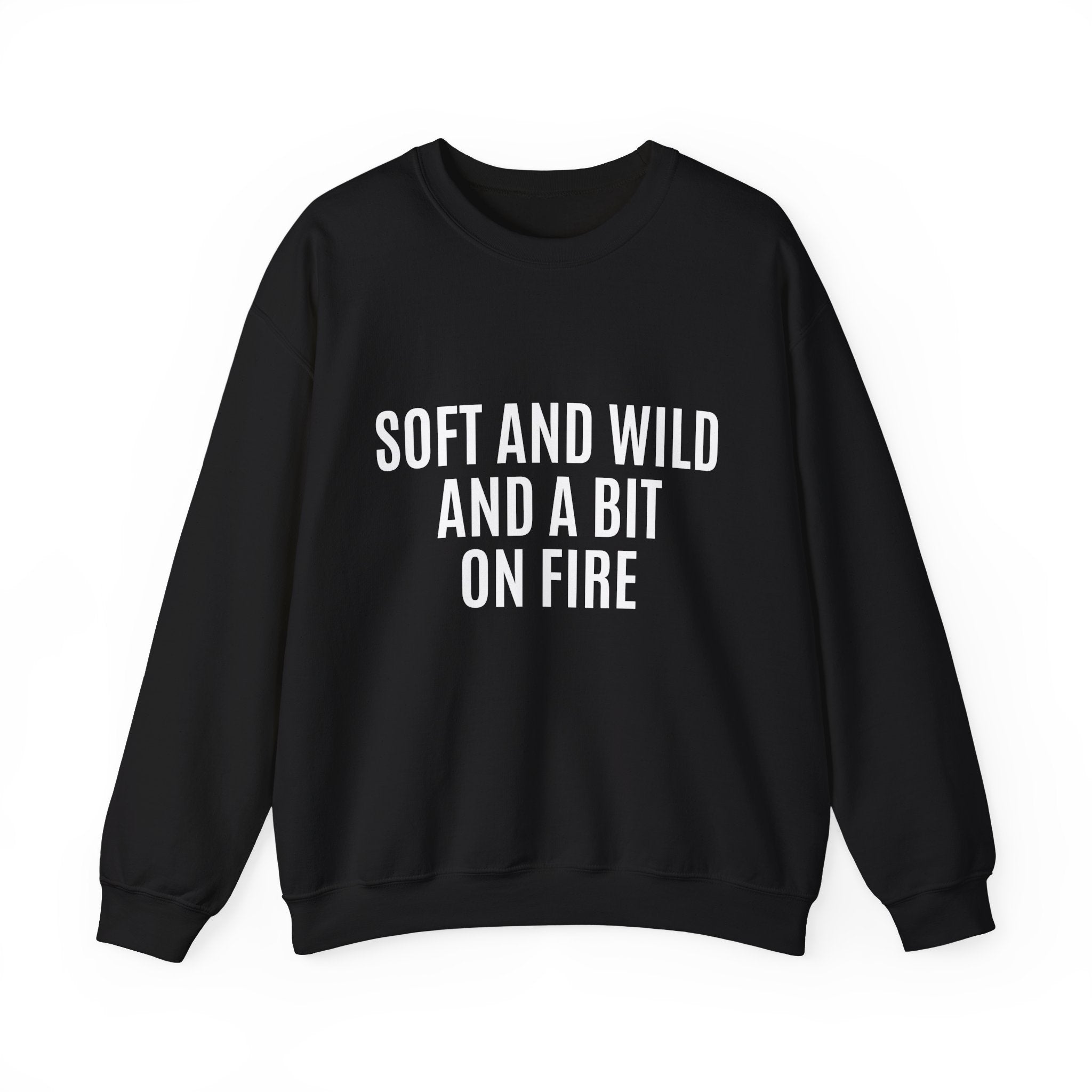 Soft and Wild Sweatshirt – Cozy & Bold Statement Unisex Heavy Blend™ Crewneck Sweatshirt - G-NIA BOUTIQUE