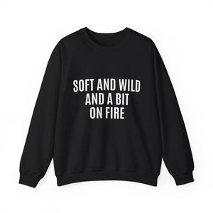 Soft and Wild Sweatshirt – Cozy & Bold Statement Unisex Heavy Blend™ Crewneck Sweatshirt - G-NIA BOUTIQUE