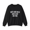 Soft and Wild Sweatshirt – Cozy & Bold Statement Unisex Heavy Blend™ Crewneck Sweatshirt - G-NIA BOUTIQUE