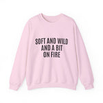 Soft and Wild Sweatshirt – Cozy & Bold Statement Unisex Heavy Blend™ Crewneck Sweatshirt - G-NIA BOUTIQUE