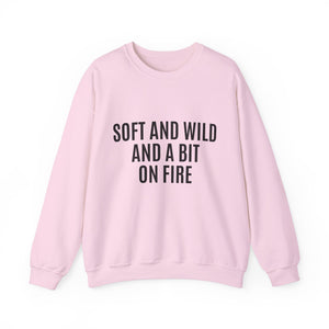 Soft and Wild Sweatshirt – Cozy & Bold Statement Unisex Heavy Blend™ Crewneck Sweatshirt - G-NIA BOUTIQUE