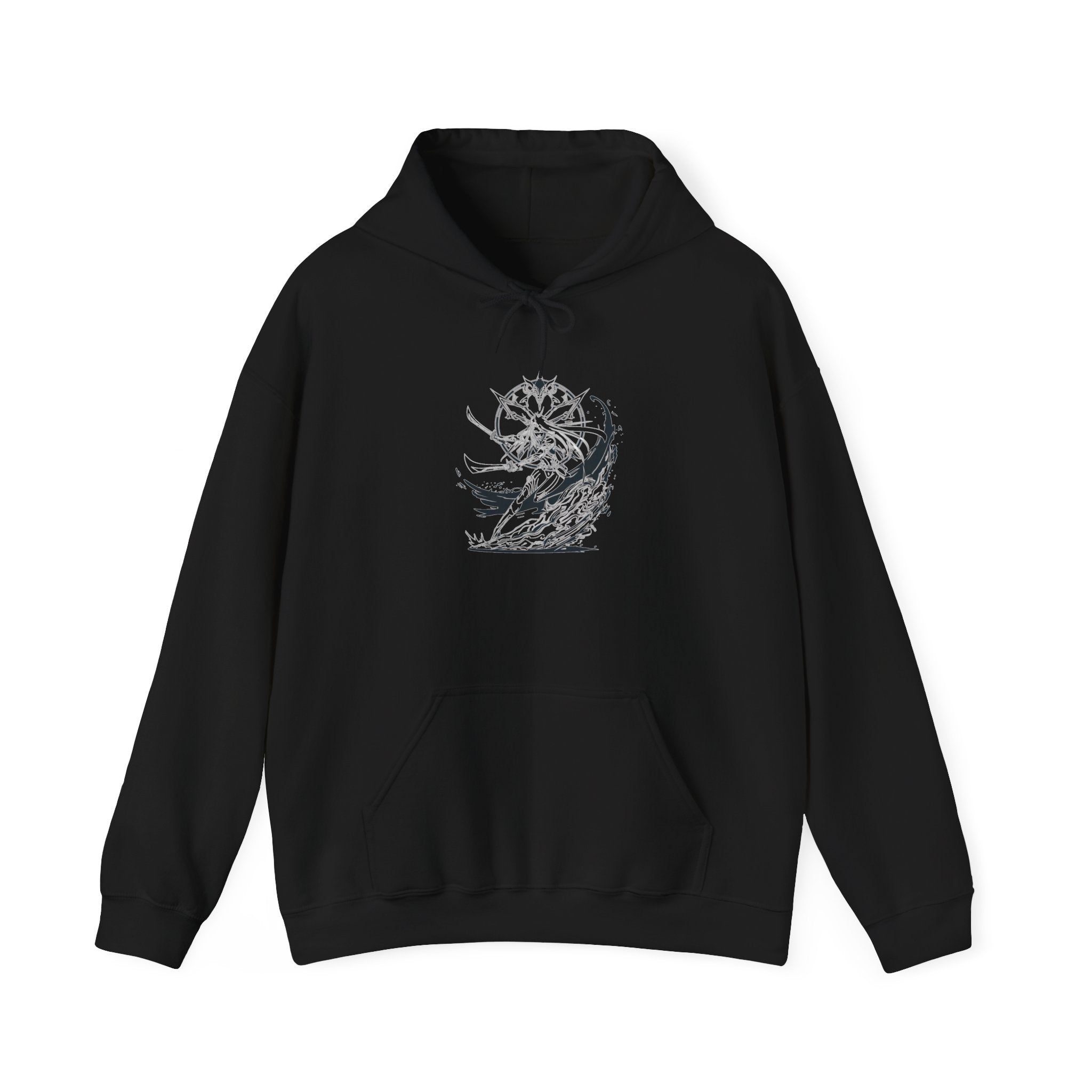 Cyber Sigilism Hoodie - Elden Ring Malenia Design Unisex Heavy Blend Hooded Sweatshirt - G-NIA BOUTIQUEproduct link