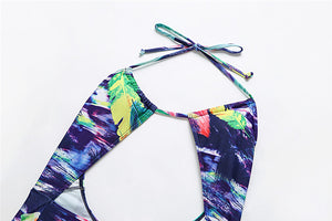 Tether One-Piece Bikini , Swimsuit