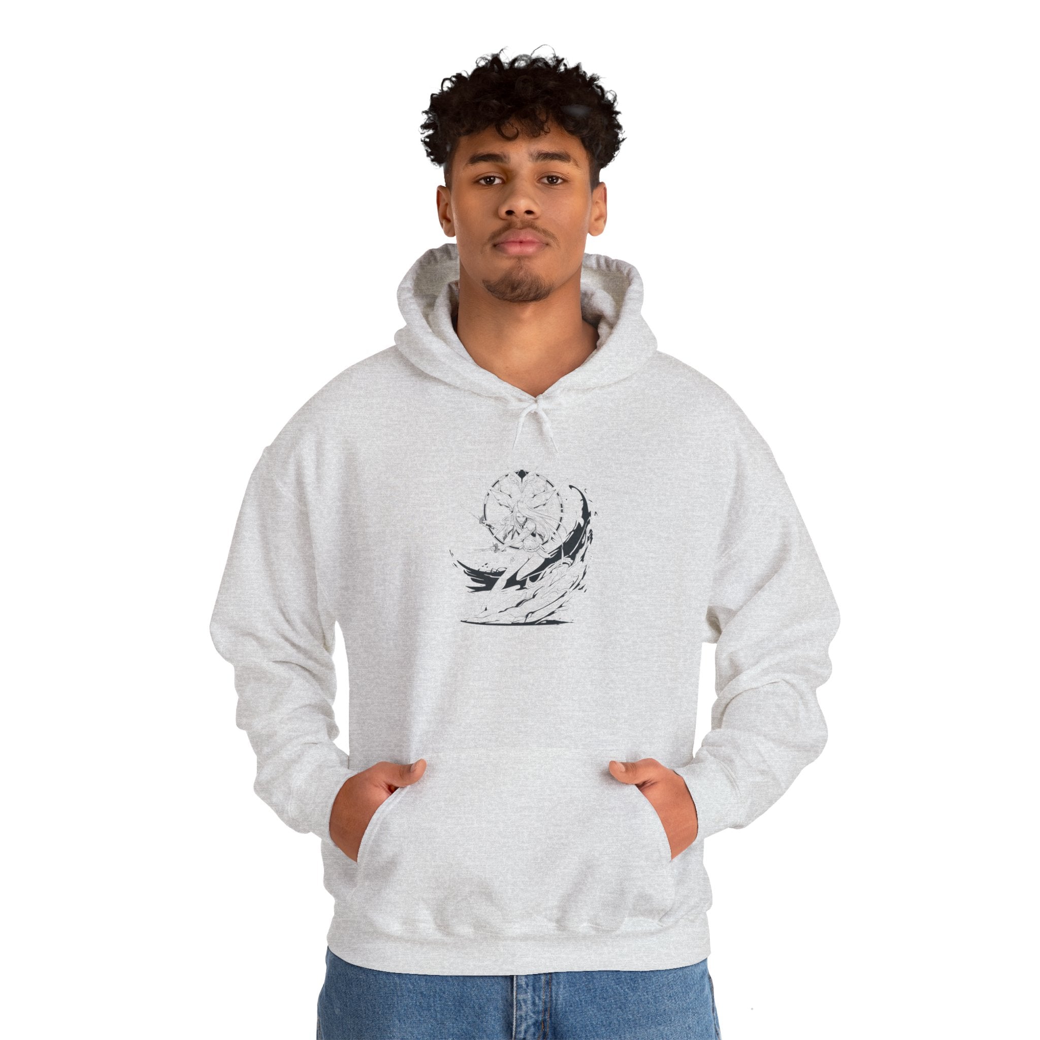 Cyber Sigilism Hoodie - Elden Ring Malenia Design Unisex Heavy Blend Hooded Sweatshirt - G-NIA BOUTIQUEproduct link