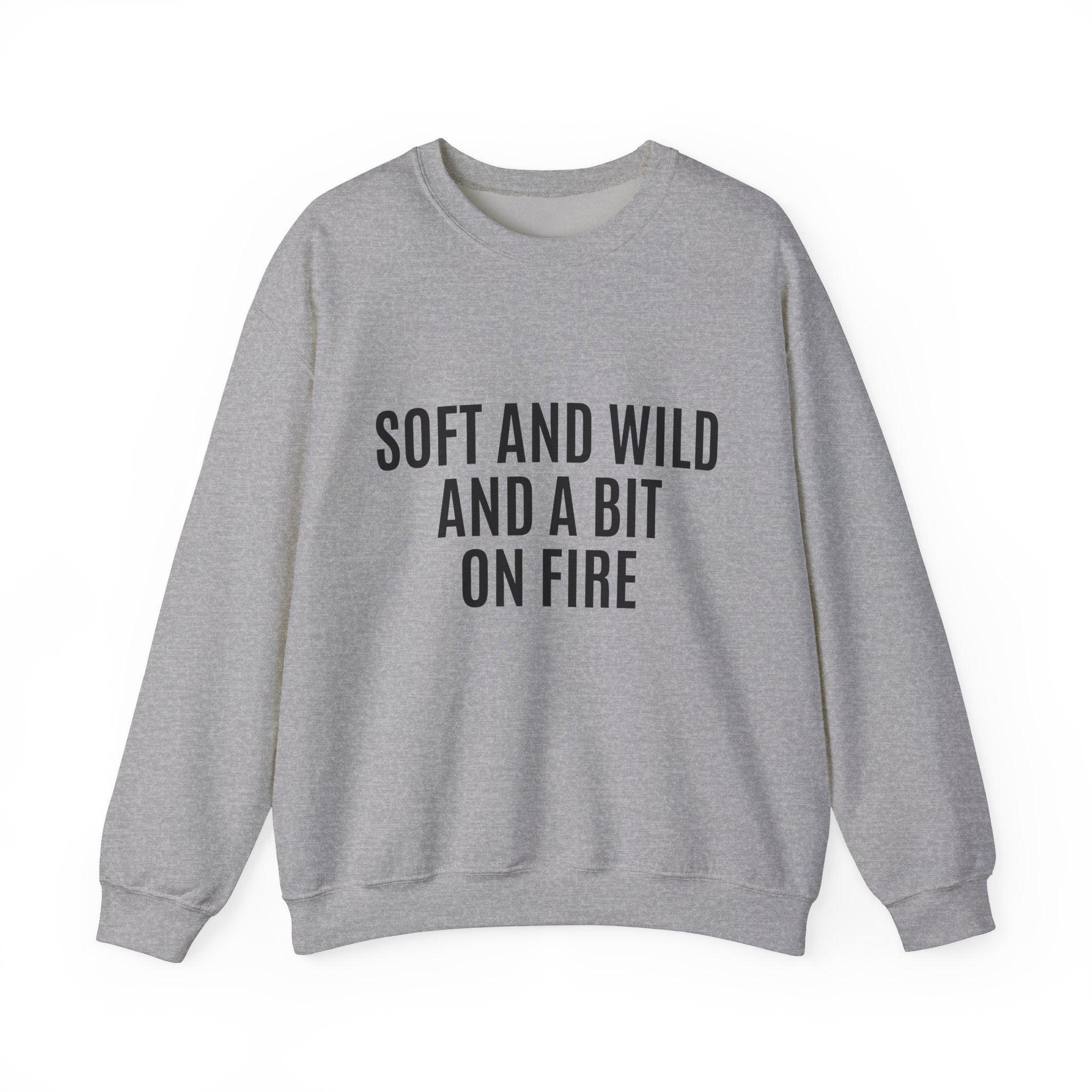 Soft and Wild Sweatshirt – Cozy & Bold Statement Unisex Heavy Blend™ Crewneck Sweatshirt - G-NIA BOUTIQUE