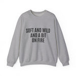 Soft and Wild Sweatshirt – Cozy & Bold Statement Unisex Heavy Blend™ Crewneck Sweatshirt - G-NIA BOUTIQUE