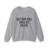 Soft and Wild Sweatshirt – Cozy & Bold Statement Unisex Heavy Blend™ Crewneck Sweatshirt - G-NIA BOUTIQUE