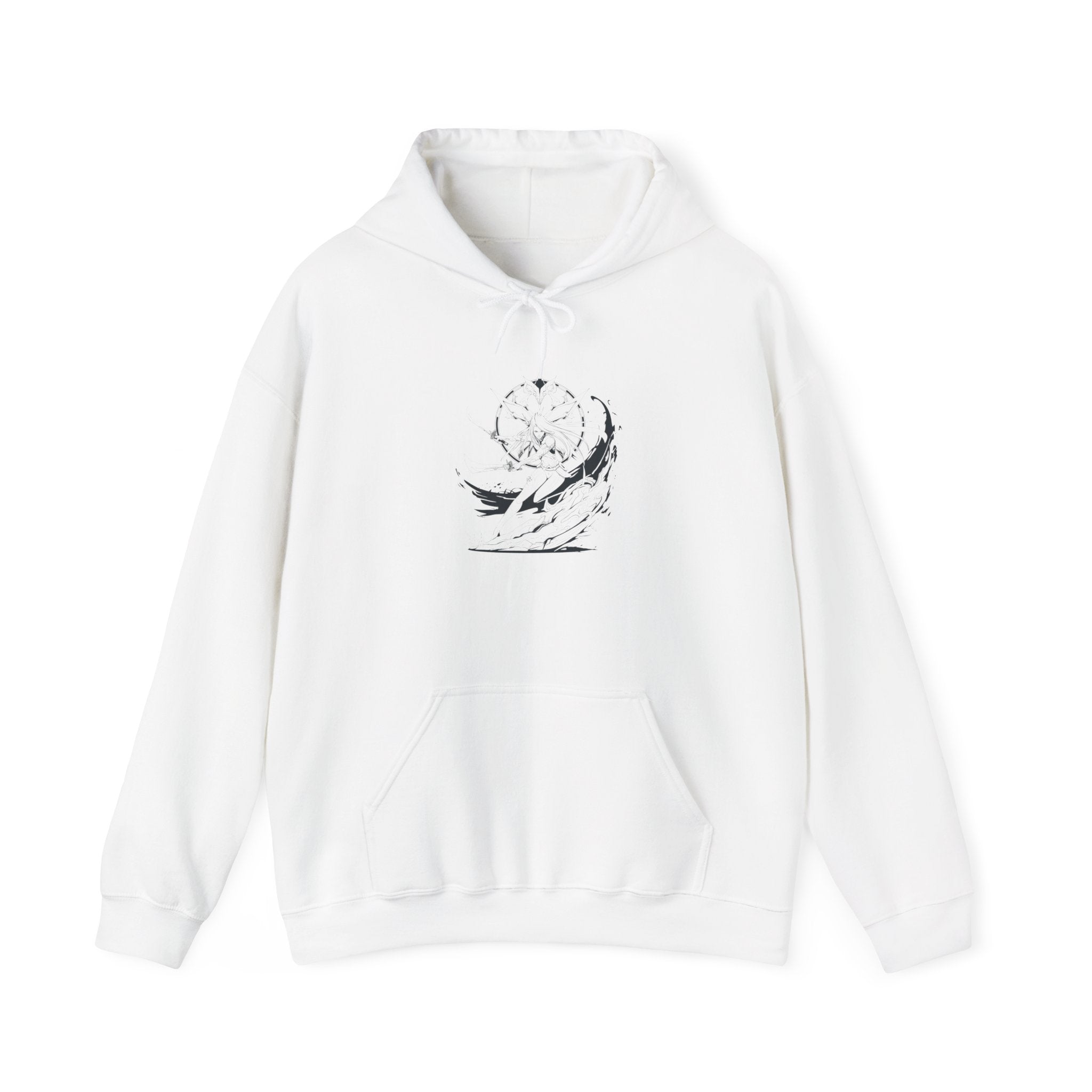 Cyber Sigilism Hoodie - Elden Ring Malenia Design Unisex Heavy Blend Hooded Sweatshirt - G-NIA BOUTIQUEproduct link