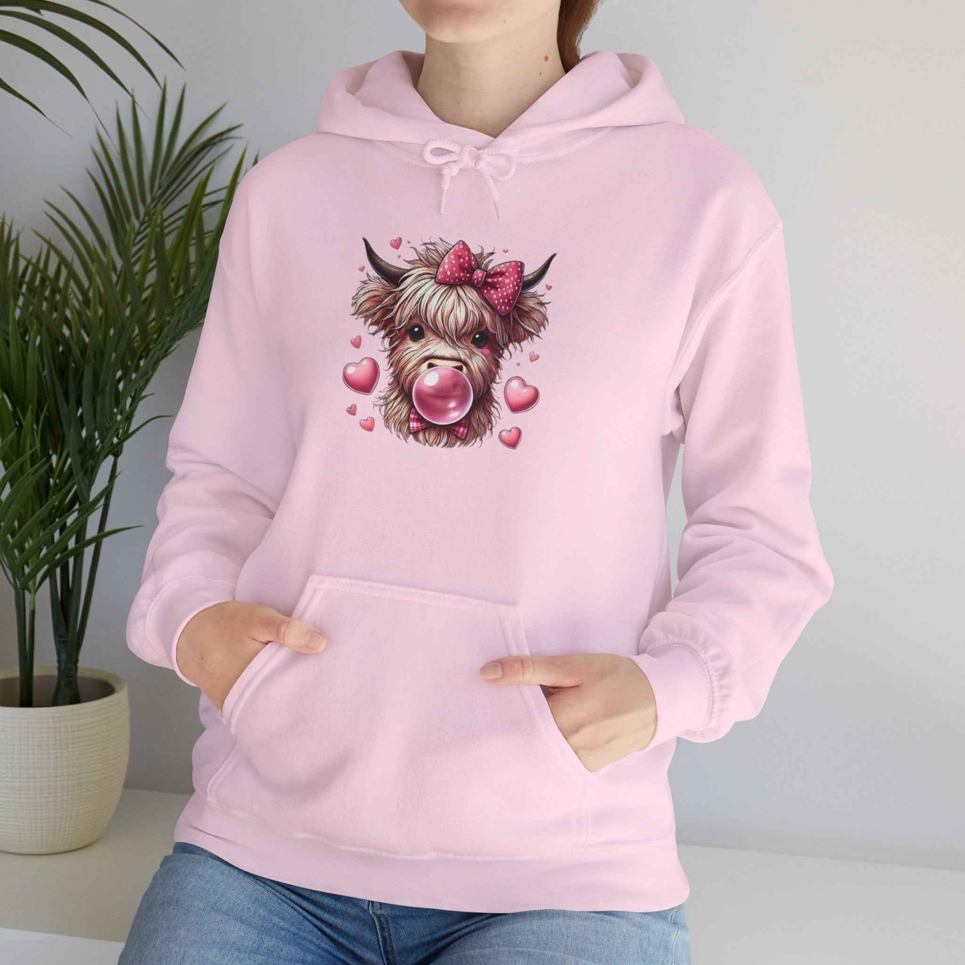 Highland Cow Hoodie - Cute Cow Print Pullover, Funny Animal Gift for Her, Cozy Sweatshirt for Wildlife Lovers - G-NIA BOUTIQUE