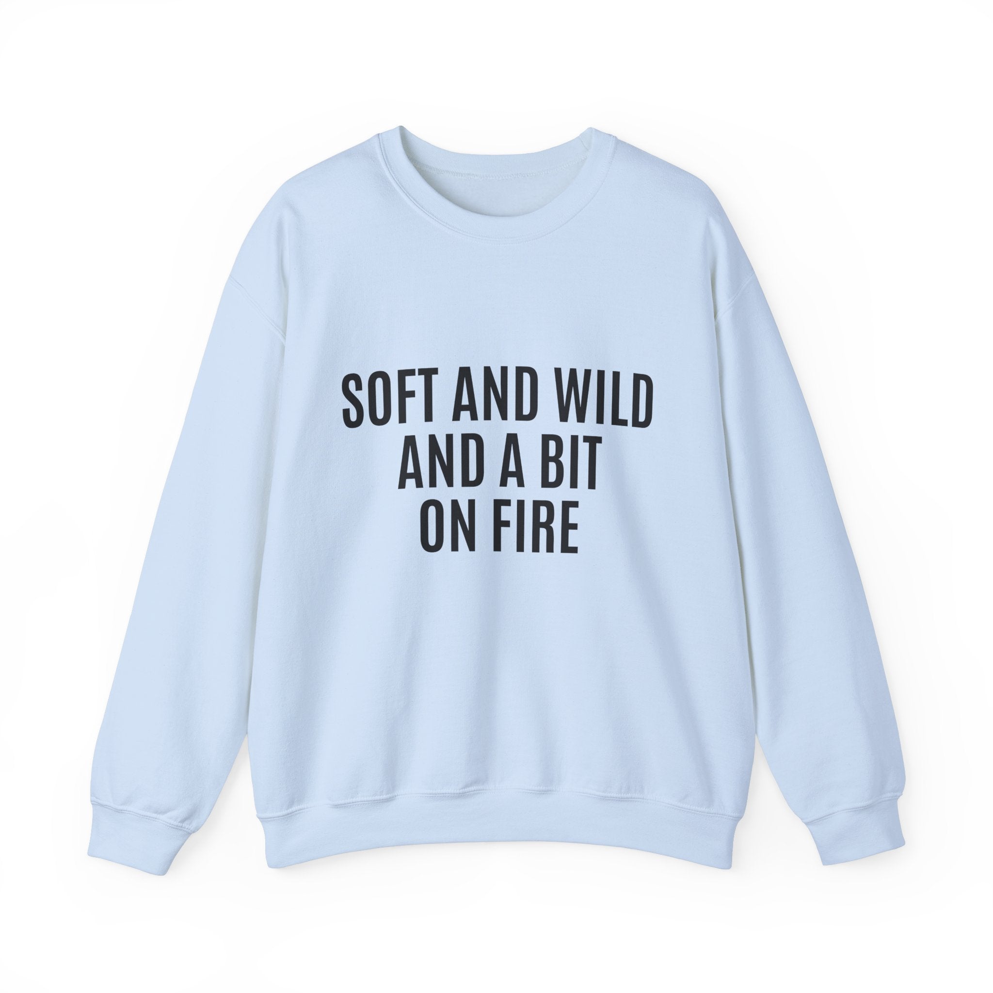 Soft and Wild Sweatshirt – Cozy & Bold Statement Unisex Heavy Blend™ Crewneck Sweatshirt - G-NIA BOUTIQUE