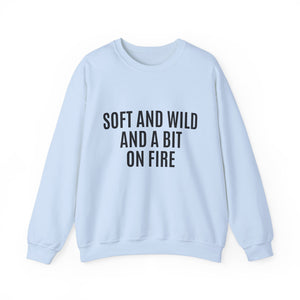 Soft and Wild Sweatshirt – Cozy & Bold Statement Unisex Heavy Blend™ Crewneck Sweatshirt - G-NIA BOUTIQUE