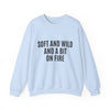 Soft and Wild Sweatshirt – Cozy & Bold Statement Unisex Heavy Blend™ Crewneck Sweatshirt - G-NIA BOUTIQUE