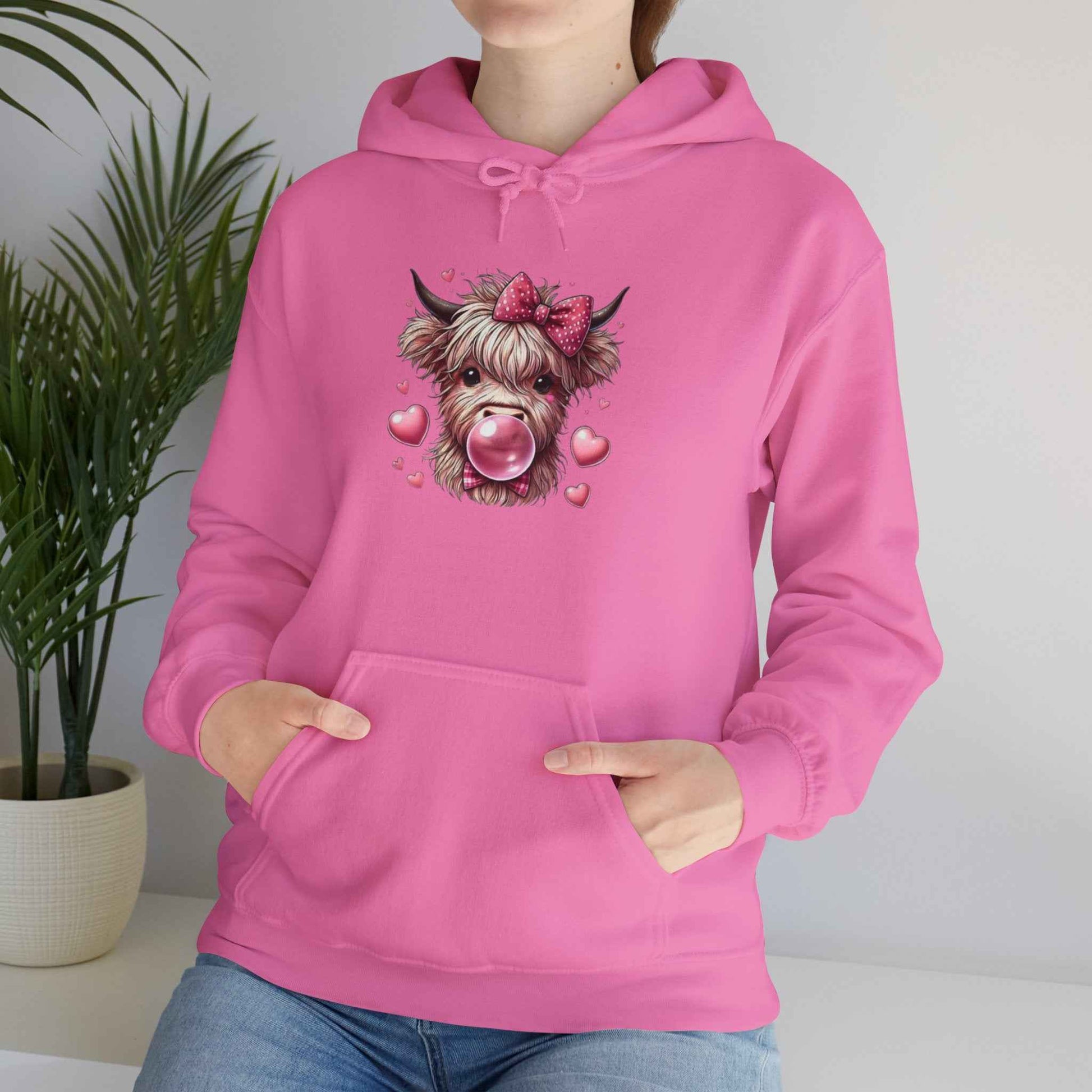 Highland Cow Hoodie - Cute Cow Print Pullover, Funny Animal Gift for Her, Cozy Sweatshirt for Wildlife Lovers - G-NIA BOUTIQUE