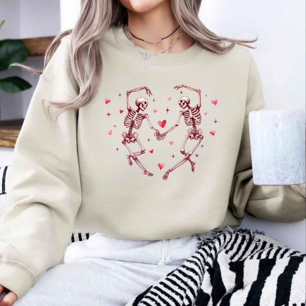 Heart Themed Valentine's Day Sweatshirt, Love Crewneck Jumper, Romantic Gift for Her, Couples Gift, Valentine's Day Apparel - G-NIA BOUTIQUE