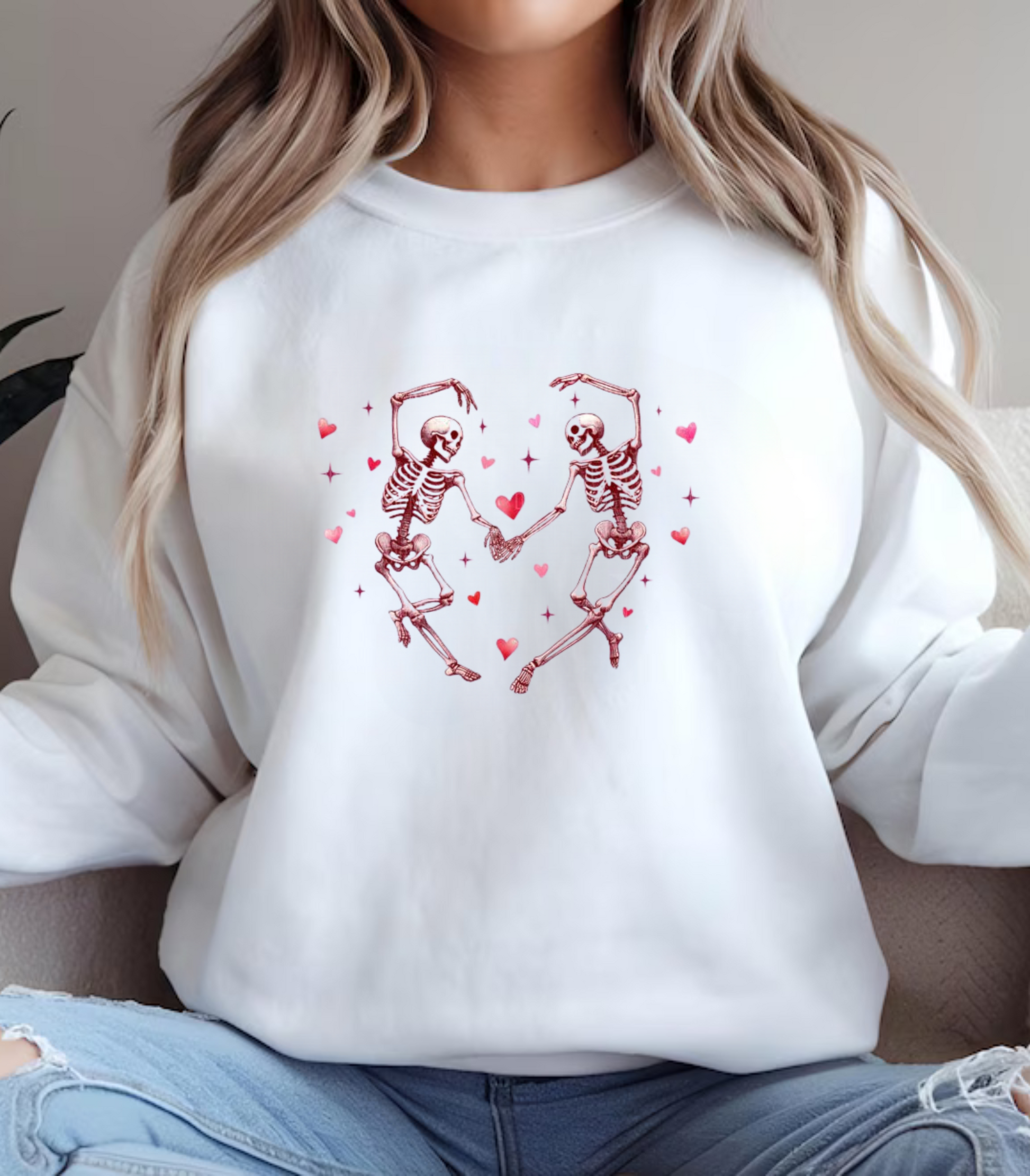 Heart Themed Valentine's Day Sweatshirt, Love Crewneck Jumper, Romantic Gift for Her, Couples Gift, Valentine's Day Apparel - G-NIA BOUTIQUE