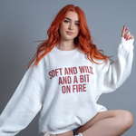 Soft and Wild Sweatshirt – Cozy & Bold Statement Unisex Heavy Blend™ Crewneck Sweatshirt - G-NIA BOUTIQUE