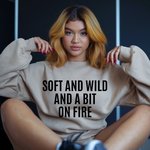 Soft and Wild Sweatshirt – Cozy & Bold Statement Unisex Heavy Blend™ Crewneck Sweatshirt - G-NIA BOUTIQUE