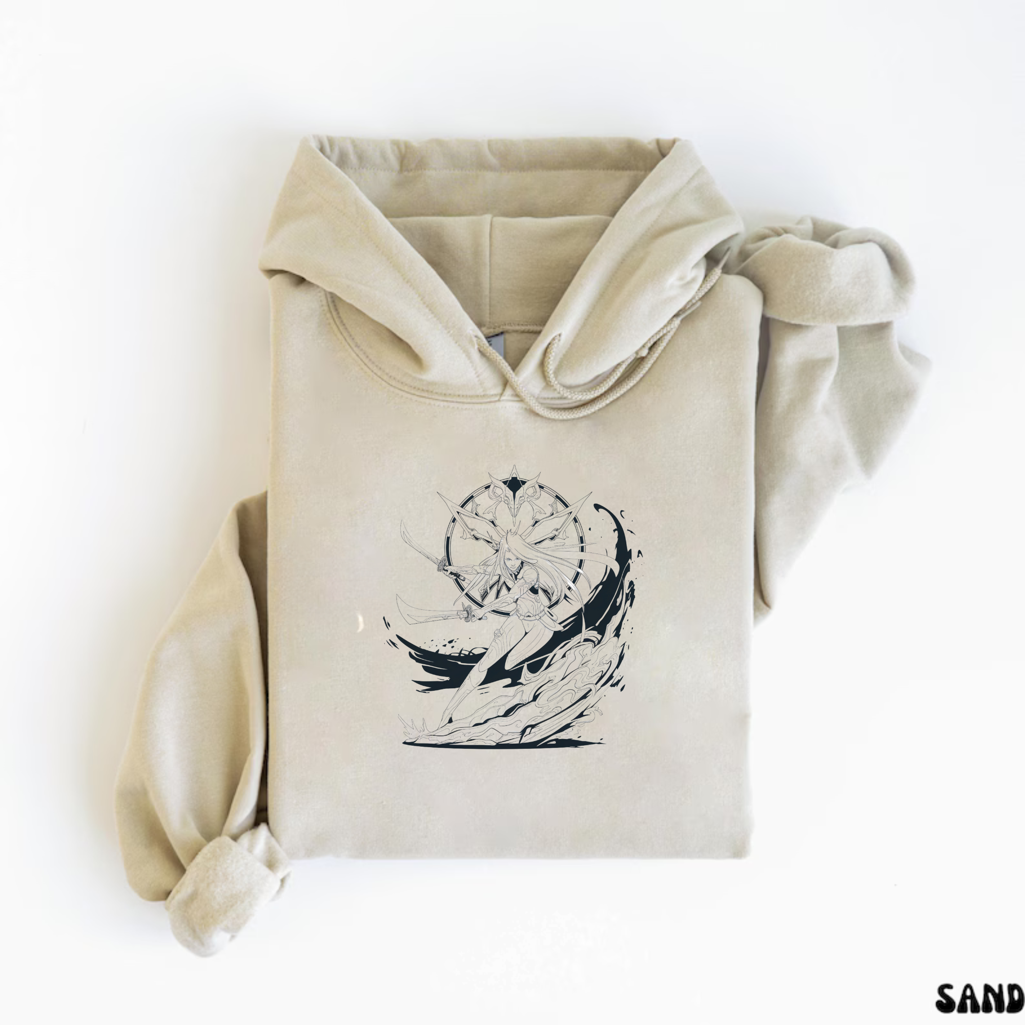 Cyber Sigilism Hoodie - Elden Ring Malenia Design Unisex Heavy Blend Hooded Sweatshirt - G-NIA BOUTIQUEproduct link