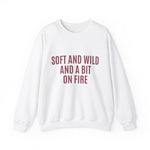 Soft and Wild Sweatshirt – Cozy & Bold Statement Unisex Heavy Blend™ Crewneck Sweatshirt - G-NIA BOUTIQUE