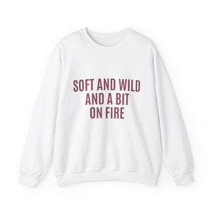 Soft and Wild Sweatshirt – Cozy & Bold Statement Unisex Heavy Blend™ Crewneck Sweatshirt - G-NIA BOUTIQUE