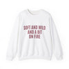 Soft and Wild Sweatshirt – Cozy & Bold Statement Unisex Heavy Blend™ Crewneck Sweatshirt - G-NIA BOUTIQUE