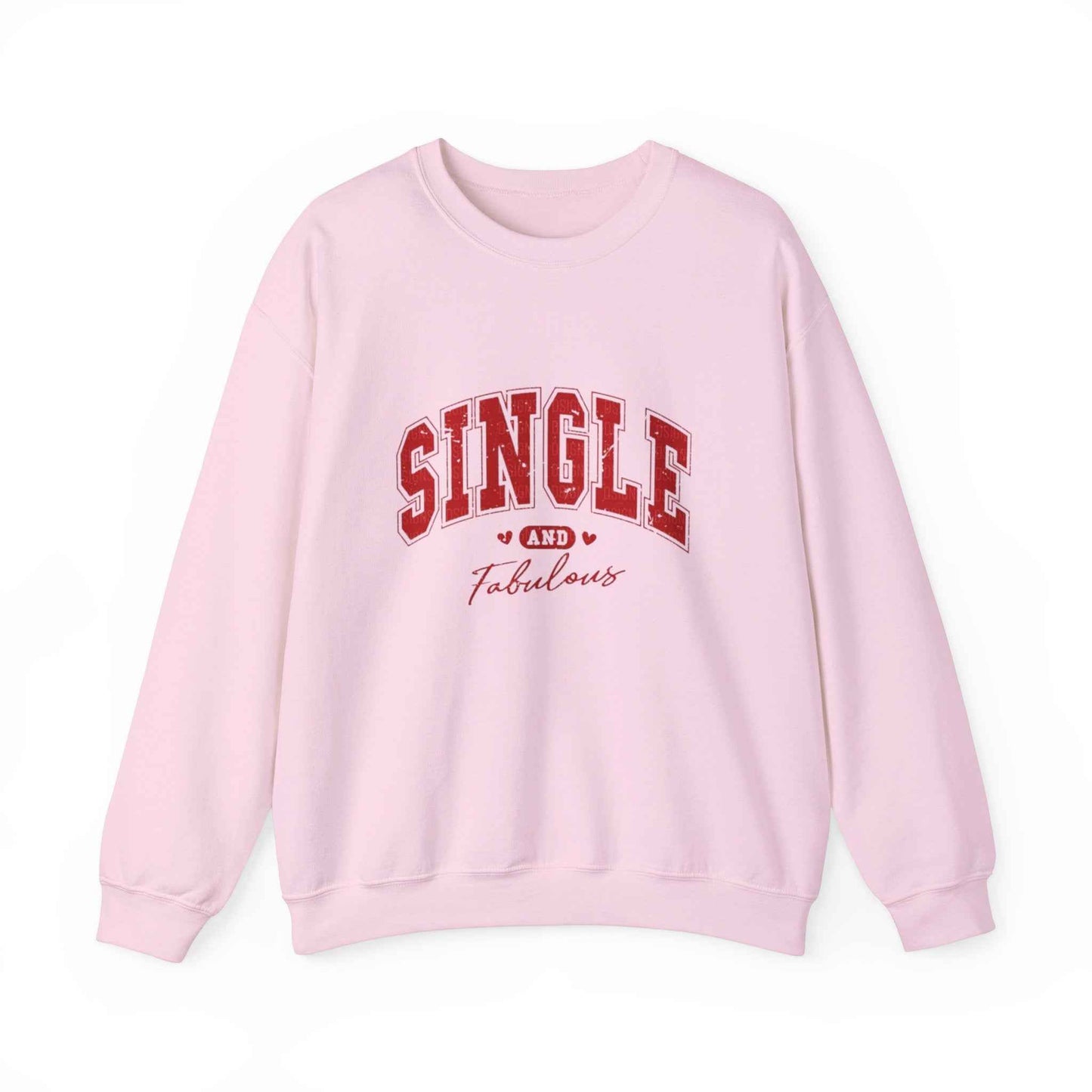 Single and Fabulous Funny Valentine Sweatshirt Unisex Heavy Blend™ Crewneck - G-NIA BOUTIQUE