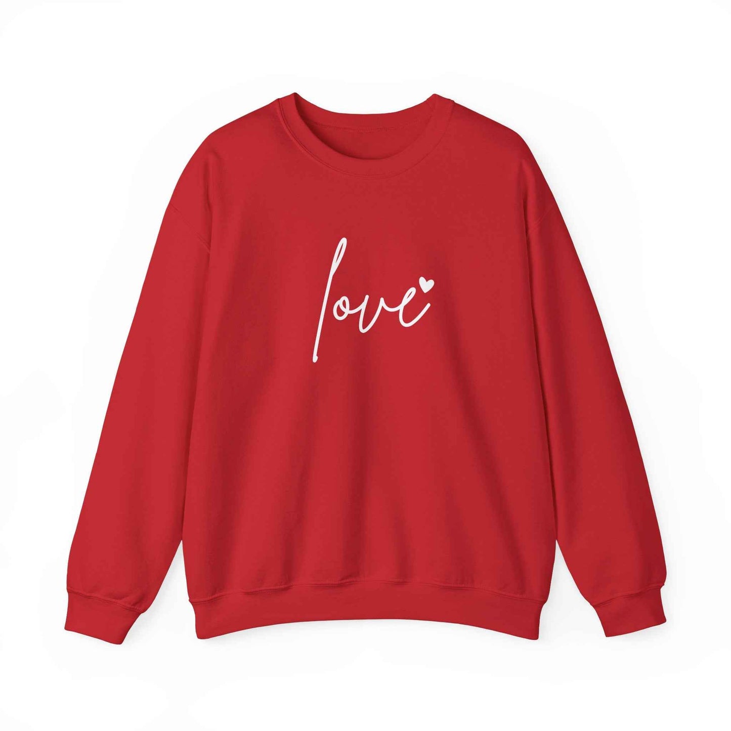 Valentine's Day Sweatshirt - Cozy Heart Print Unisex Pullover for Couples - G-NIA BOUTIQUE