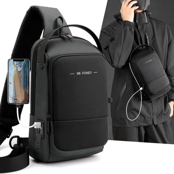 New Functional Men's Chest Bag Outdoor Waterproof Cross-shoulder Bag - G-NIA BOUTIQUE