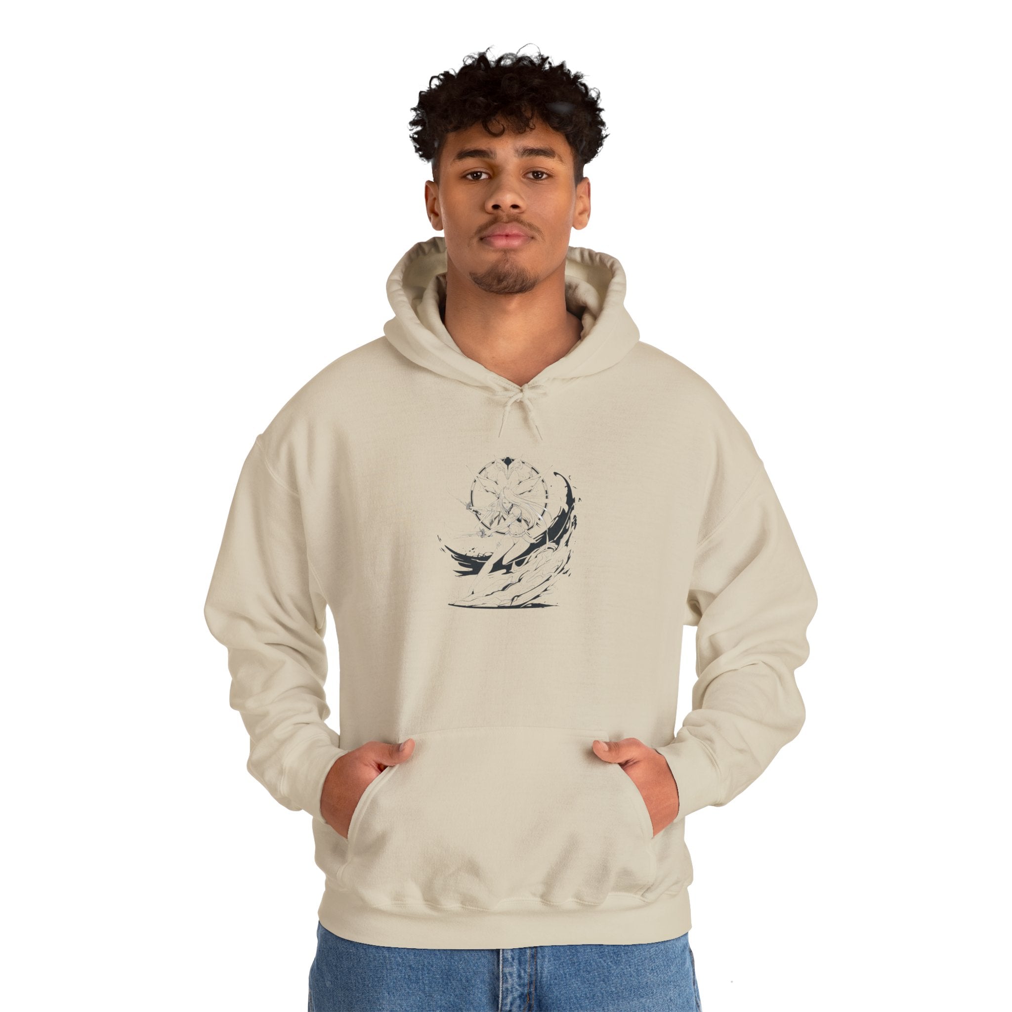 Cyber Sigilism Hoodie - Elden Ring Malenia Design Unisex Heavy Blend Hooded Sweatshirt - G-NIA BOUTIQUEproduct link